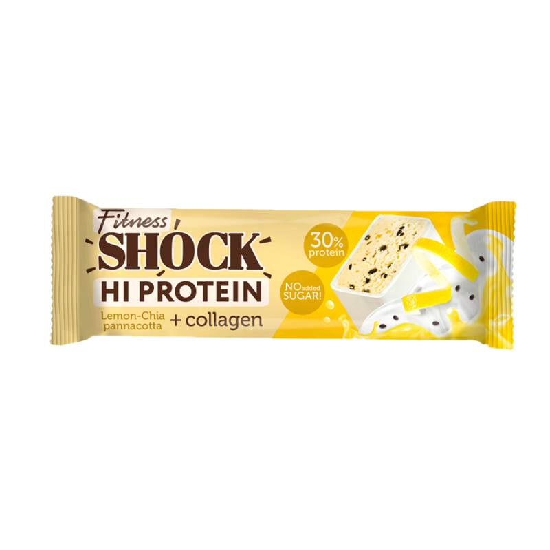 Батончик HI Protein "Лимон-Чиа" FitnesShock